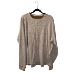 Eddie Bauer Waffle Knit Crew Neck Pullover (Size XXL)